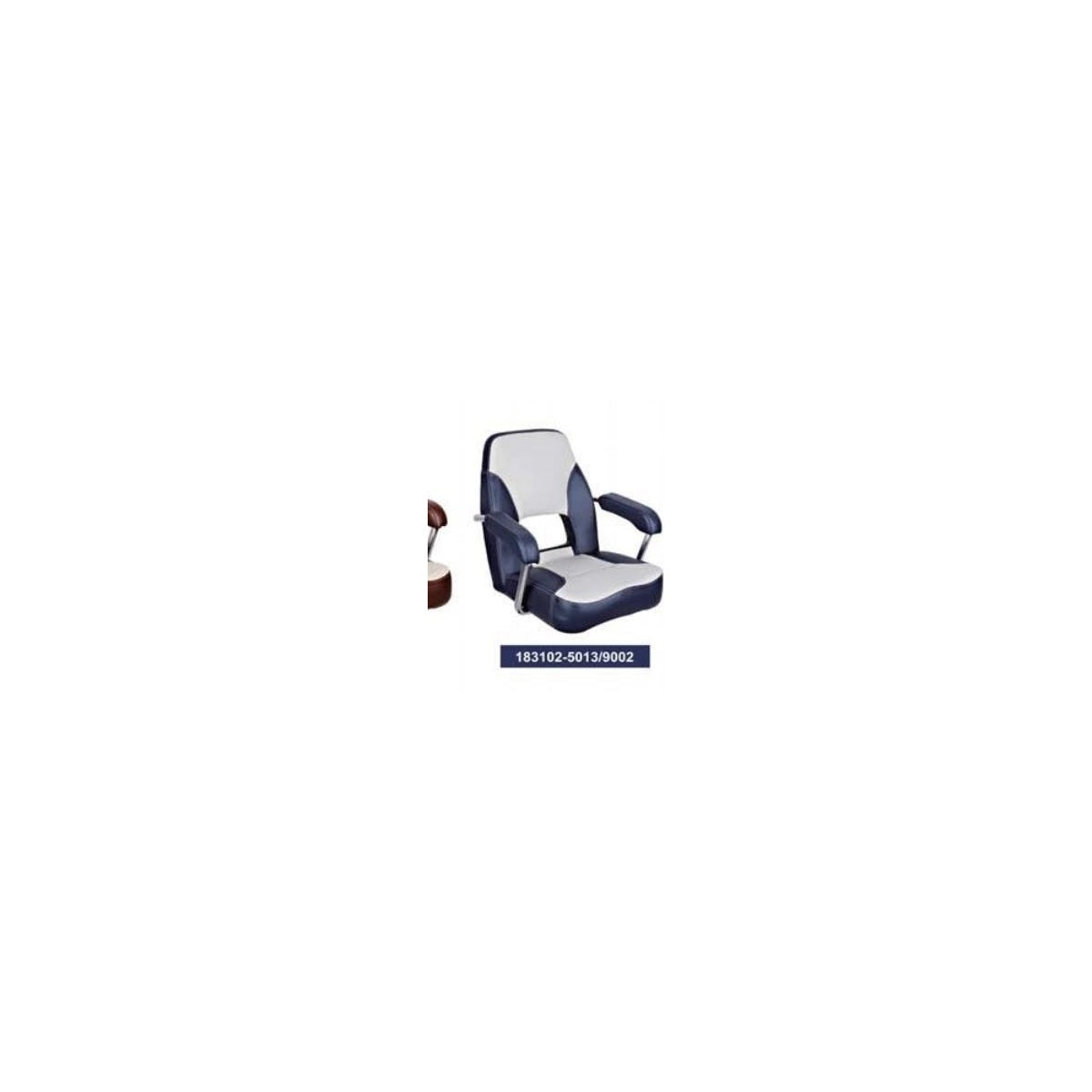 ESM MO45 Mini Mojo marine seat in dark blue and white, model 183102-5013/9002
