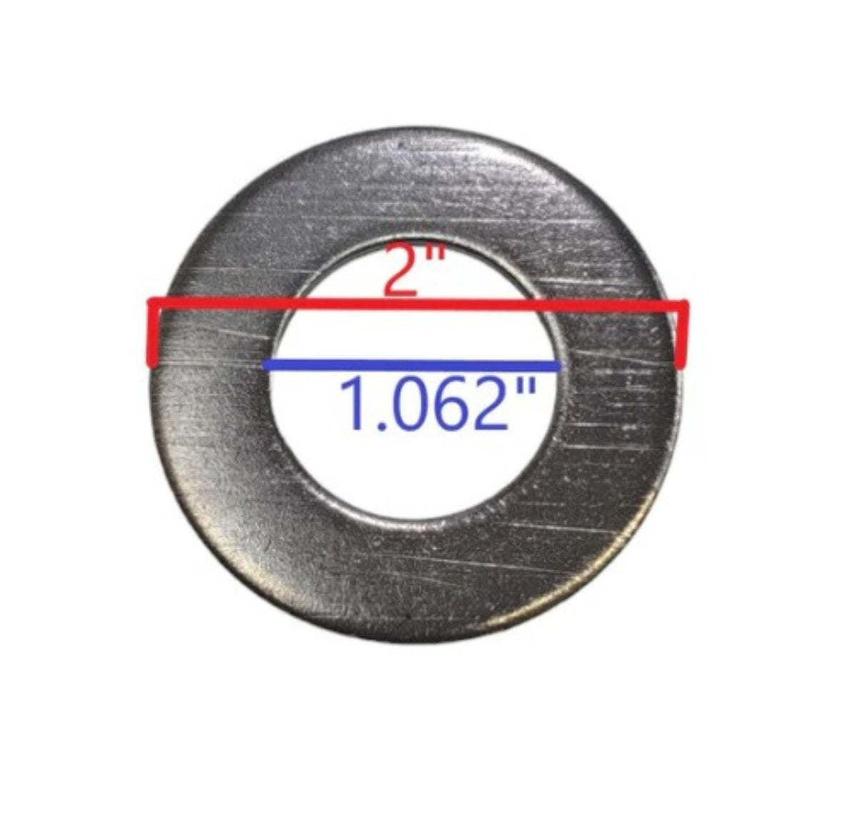 EZ Loader 290-013491 boat trailer washer, 1.062 inch ID x 2 inch OD
