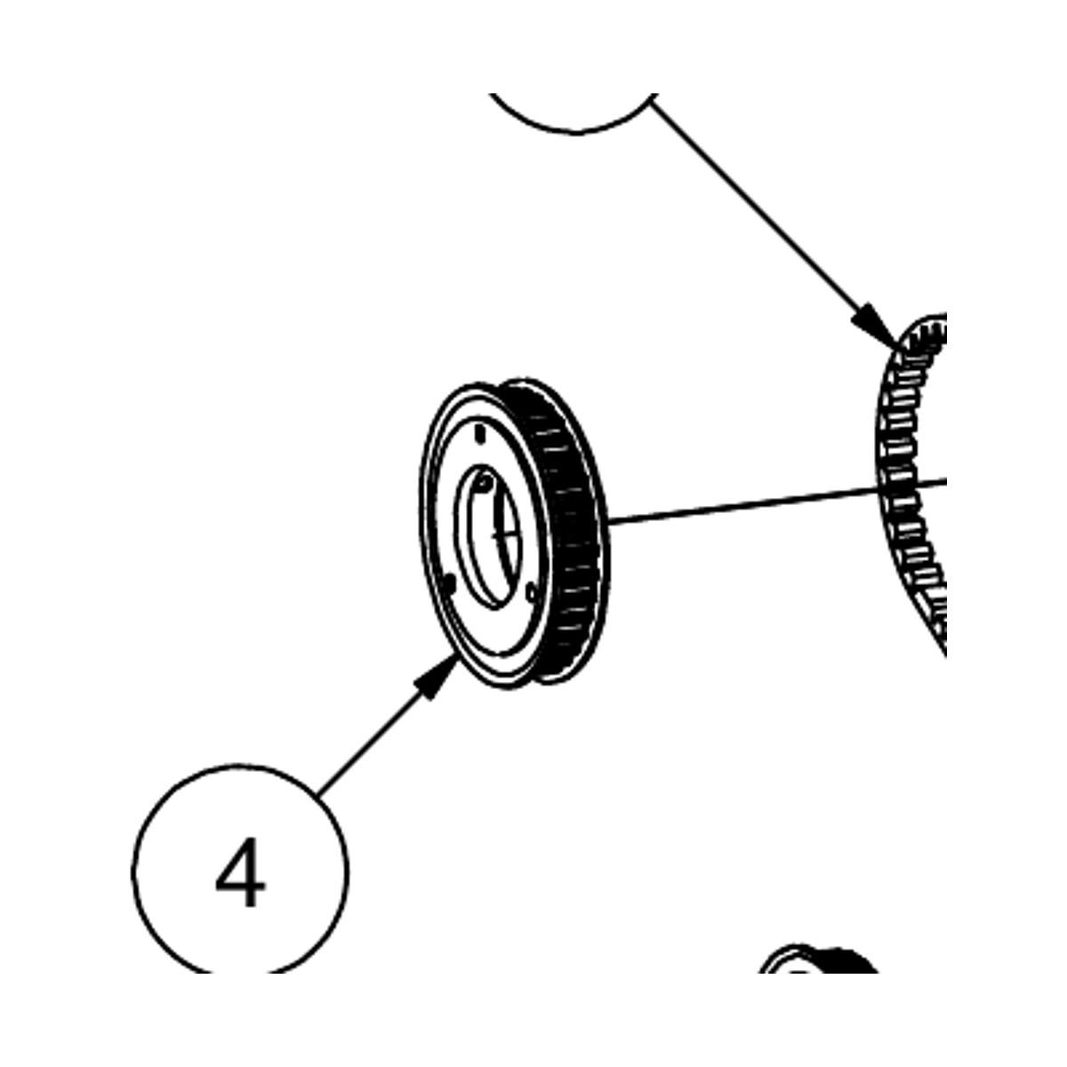 Fischer Panda 31.05.02.019H engine-side 36-tooth 5M pulley official parts illustration