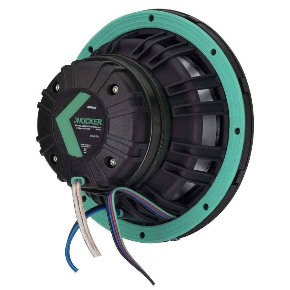 Kicker 48KMXL654 6.5-inch horn-loaded marine coaxial speakers