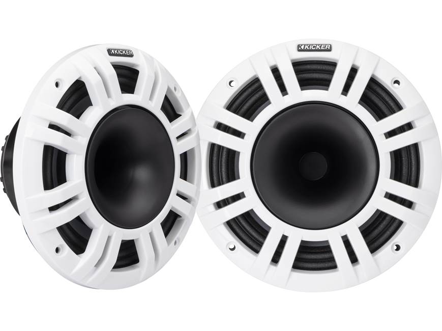 Kicker 48KMXL84 8-inch horn-loaded marine coaxial speakers