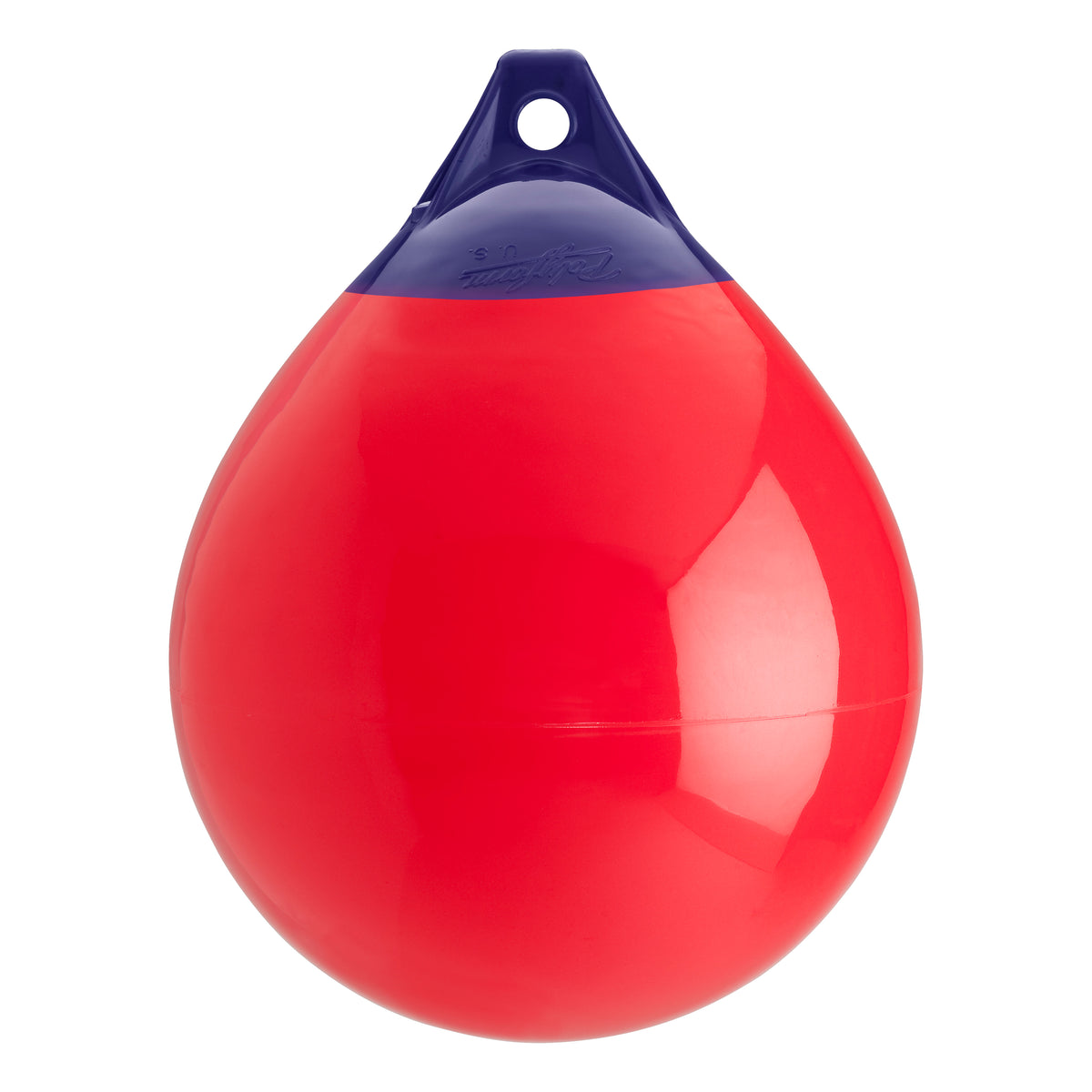 Polyform A3 Red Fender and Buoy with Navy Head