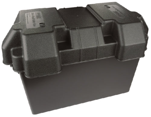 Seachoice 22080 Group 27 marine battery box with lid and strap