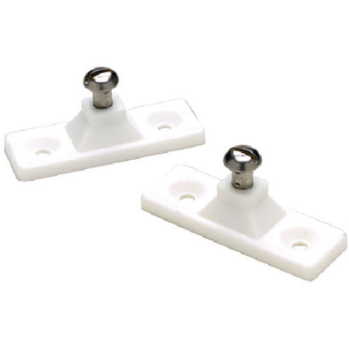 Seachoice White Nylon Side-Mount Deck Hinges, Pair – 76201