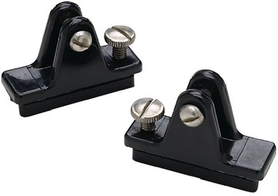 Seachoice Black Nylon Deck Hinges with Slide Lock, Pair – 76291