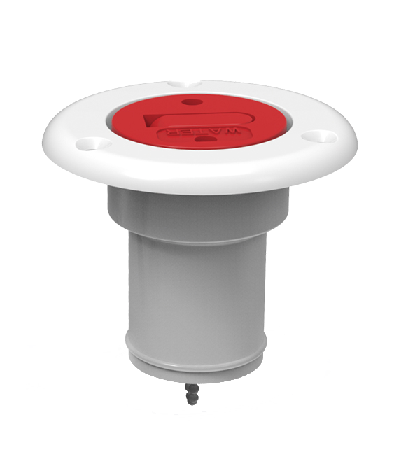 SEAFLO SFCF1-01 white fuel deck filler cap