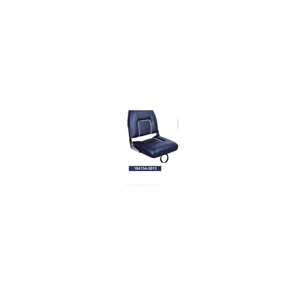 ESM S40 standard marine seat in dark blue with white lacing