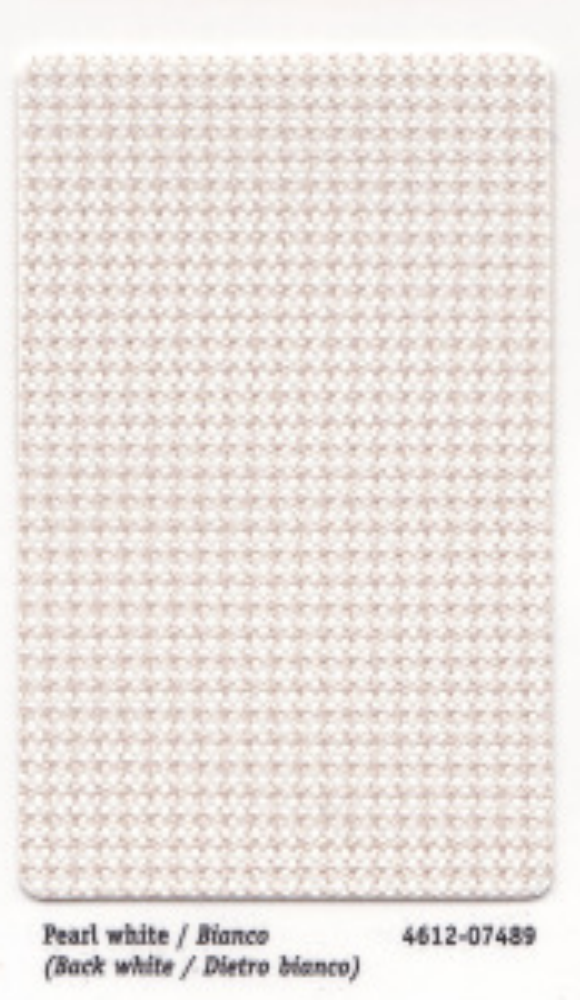 Serge Ferrari Stamoid Tweed F4612-07489 Pearl White marine fabric swatch