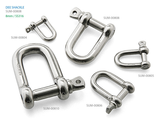 Sumar Marine SUM-00808 8 mm AISI 316 dee shackle