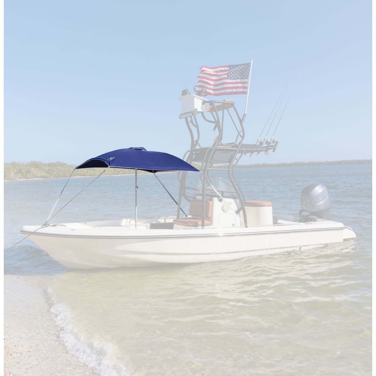Taylor Made 22046 AnchorShade III 6 x 6 foot boat shade in Navy