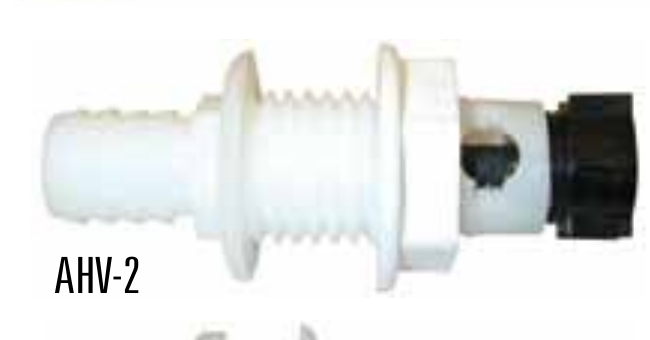 T-H Marine AHV-2 Replacement Livewell Aerator Spray Head with Shut-Off Valve