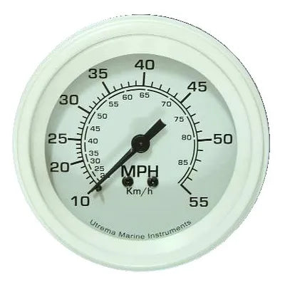 Utrema UT85077W 3-3/8-Inch Marine Mechanical Speedometer – White