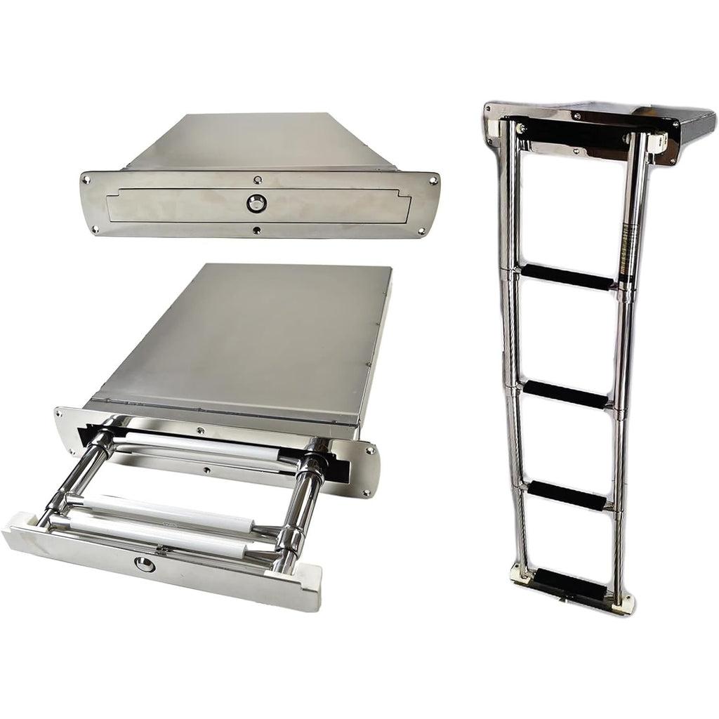 Telescopic Boarding Ladder Inside Stainless-Steel Box